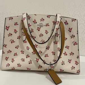 COACH Charlie Carryall with Floral Bloom